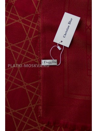 Платок Dior бордовой с золотом 2245-100