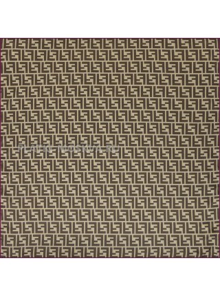 Платок Fendi шелковый двухсторонний светло-бежевый "Monogram"
