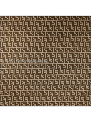 Платок Fendi шелковый двухсторонний бежевый "Monogram" 2722-90