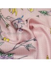 Платок Gucci шелковый розовый "Flora Dots"