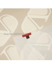 Платок Valentino шелковый бежевый "Logo"