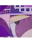 Платок Chanel шелковый фиолетовый "Couturiere"