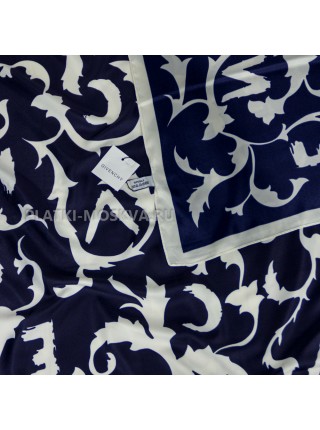 Платок Givenchy шелковый синий с белым "Designo" 4159