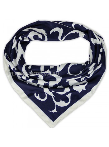 Платок Givenchy шелковый синий с белым "Designo" 4159