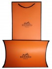 Платок Hermes шелковый бежевый с коричневым "Horses"