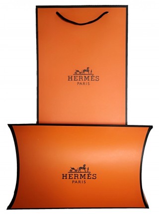 Платок Hermes кашемировый серо-коричневый "Belts"