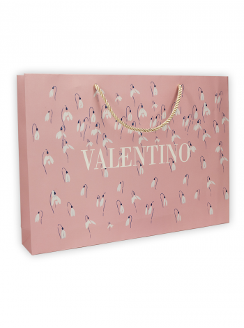 Фирменный пакет Valentino розовый