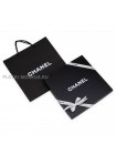 Платок Chanel шелковый черный "Shopping"