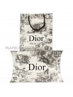 Платок Dior шелковый черный с белым "Monogram"