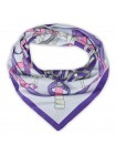 Платок Dalinnica шелковый фиолетовый "Belts" 3965